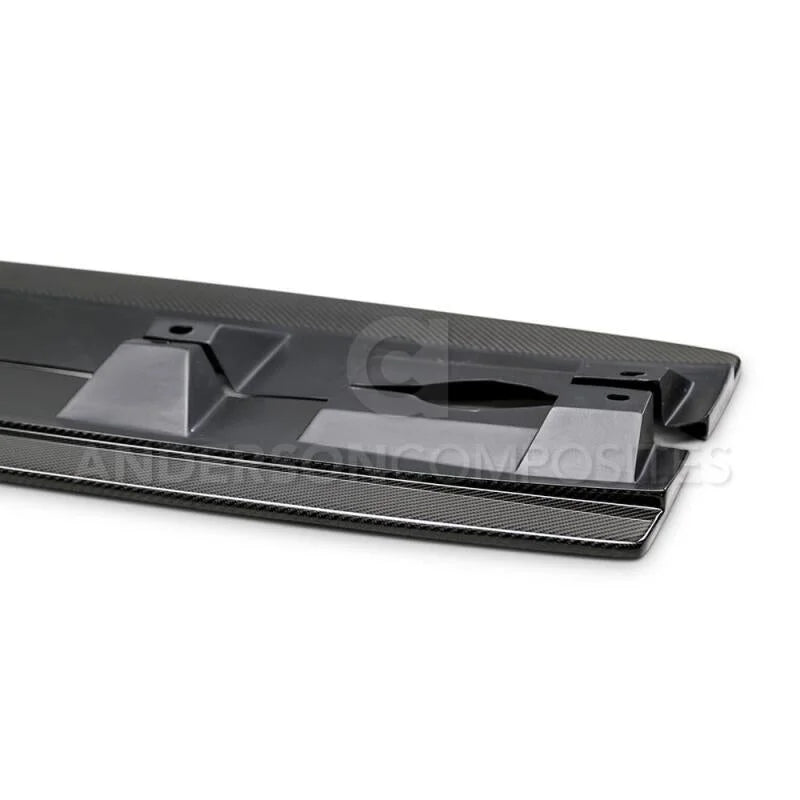 Anderson Composites 16-17 Ford Focus RS Type-AR Rocker Panel Splitter - Additional View 7