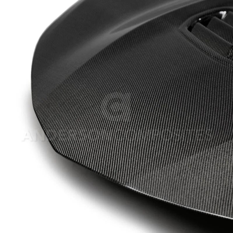 Anderson Composites 16-19 Chevrolet Camaro Carbon Fiber Type-OE Style Hood - Back View