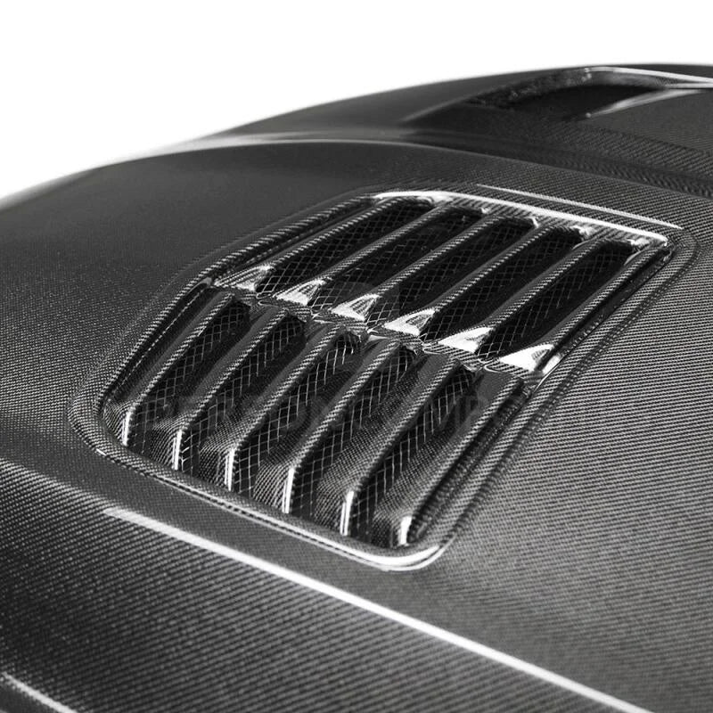 Anderson Composites 16-19 Chevrolet Camaro Double Sided Carbon Fiber Type-T2 Style Hood - Side View