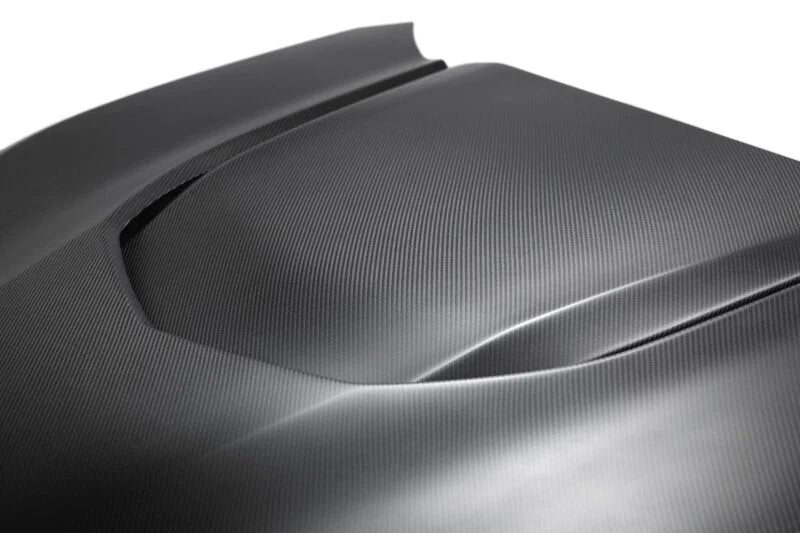 Anderson Composites 17-18 Chevrolet Camaro ZL1 1LE Type-OE Style Dry Carbon Fiber Hood - Side View