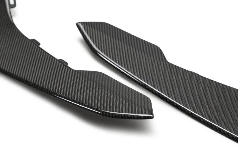 Anderson Composites 17-18 Chevy Camaro ZL1 1LE Type-LE Carbon Fiber Front Bumper Canards - Additional View 5