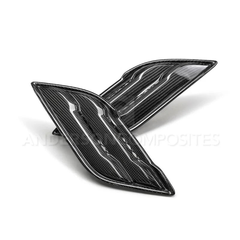 Anderson Composites 17-18 Ford Raptor Type OE Carbon Fiber Fender Vents - Back View