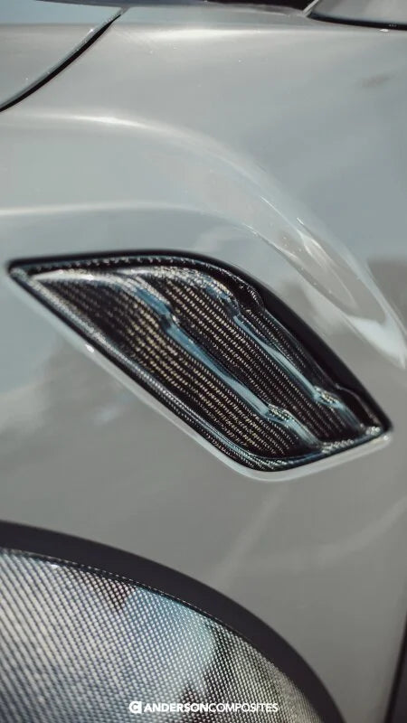 Anderson Composites 17-18 Ford Raptor Type OE Carbon Fiber Fender Vents - Installation View