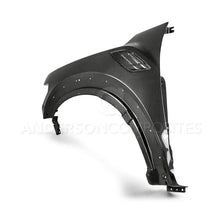 Load image into Gallery viewer, Anderson Composites 17-18 Ford Raptor Type-OE Carbon Fiber Fenders w/ Vents - Installation View