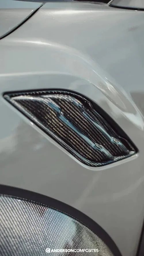 Anderson Composites 17-18 Ford Raptor Type OE Carbon Fiber Fender Vents - Installation View