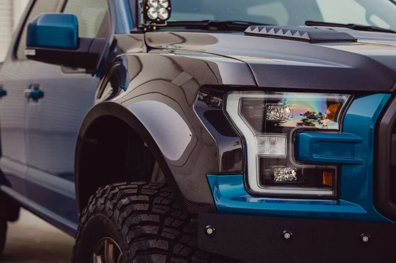 Anderson Composites 17-18 Ford Raptor Type-Wide Carbon Fiber Front Fenders (Pair) - Additional View 7