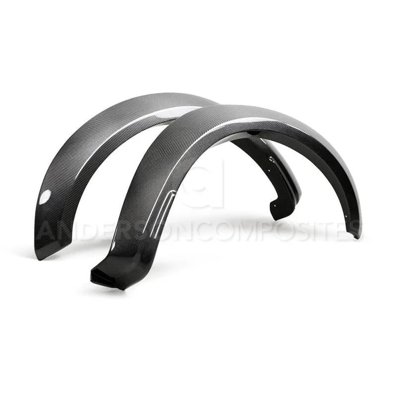 Anderson Composites 17-18 Ford Raptor Type Wide Fender Flares (Front) - Main Product View