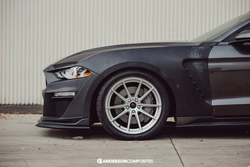 Anderson Composites 18-19 Ford Mustang Type-ST Fiberglass Front Fenders (Pair) - Side View
