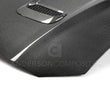 Load image into Gallery viewer, Anderson Composites 18-20 Ford Mustang Double Sided Type-OE Carbon Fiber Hood - Side View