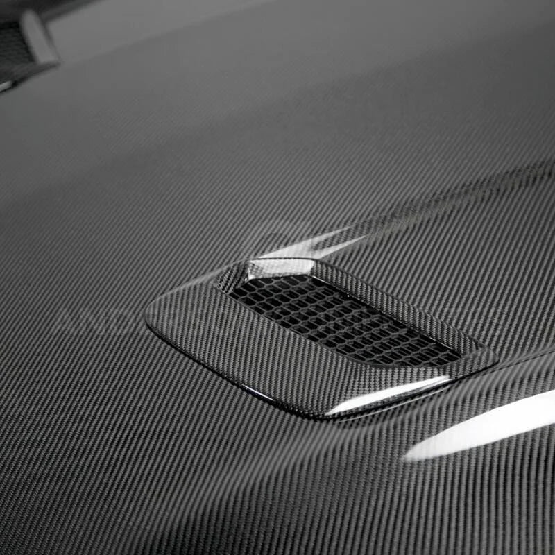 Anderson Composites 18-20 Ford Mustang Double Sided Type-OE Carbon Fiber Hood - Additional View 7