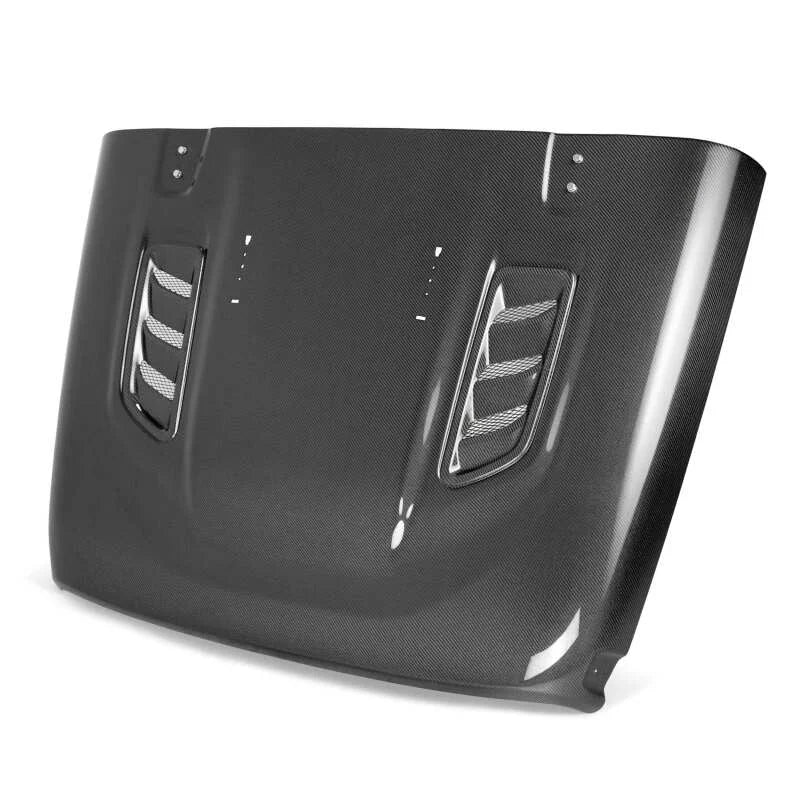 Anderson Composites 19-20 Jeep Wrangler Rubicon Type-OE Carbon Fiber Hood - Installation View
