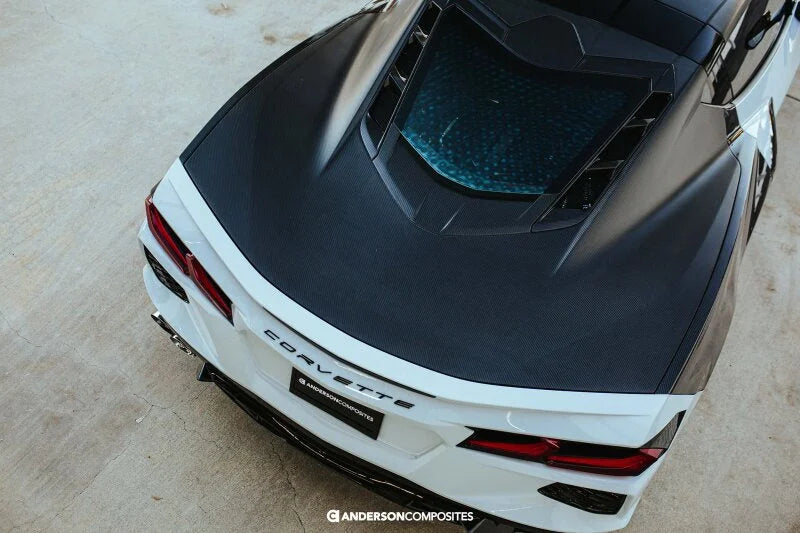 Anderson Composites 20-21 Chevrolet Corvette C8 Dry Carbon Decklid - Main Product View
