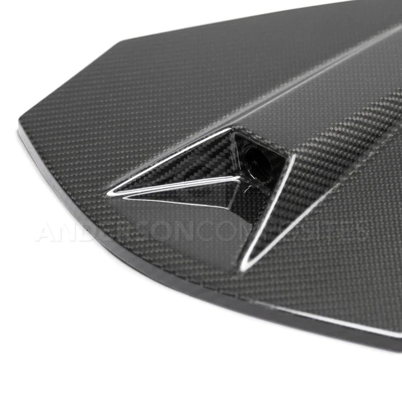 Anderson Composites 20-21 Chevrolet Corvette C8 OE Carbon Fiber Decklid Housing (w/ Backup Camera) - Back View