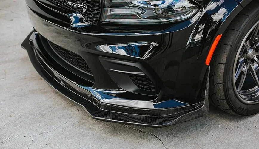 Anderson Composites 20-21 Dodge Charger Widebody Type-MB Carbon Fiber Front Splitter - Additional View 7