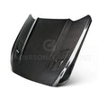 Load image into Gallery viewer, Anderson Composites 2015-2017 Ford Mustang Double Sided Carbon Fiber Type-OE Style Hood - Main Product View