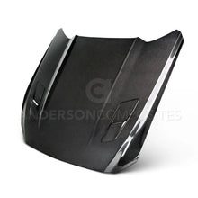 Load image into Gallery viewer, Anderson Composites 2015-2017 Ford Mustang Double Sided Carbon Fiber Type-OE Style Hood - Main Product View