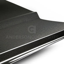 Load image into Gallery viewer, Anderson Composites 2015-2017 Ford Mustang Double Sided Carbon Fiber Type-OE Style Hood - Back View