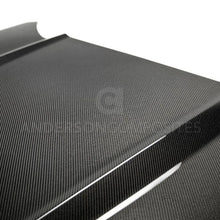 Load image into Gallery viewer, Anderson Composites 2015-2017 Ford Mustang Double Sided Carbon Fiber Type-OE Style Hood - Additional View 7