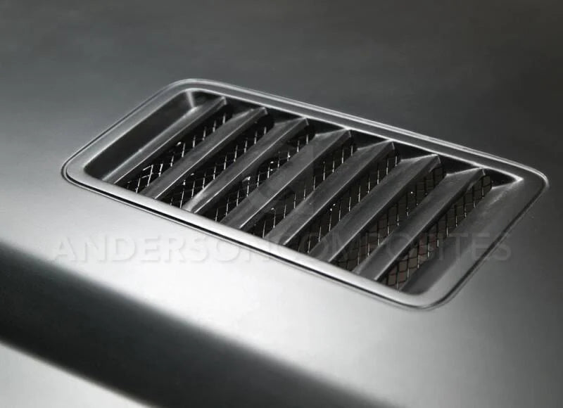 Anderson Composites 2015-2017 Ford Mustang (Excl. GT350/GT350R) Super Snake Style Hood Fiberglass - Installation View