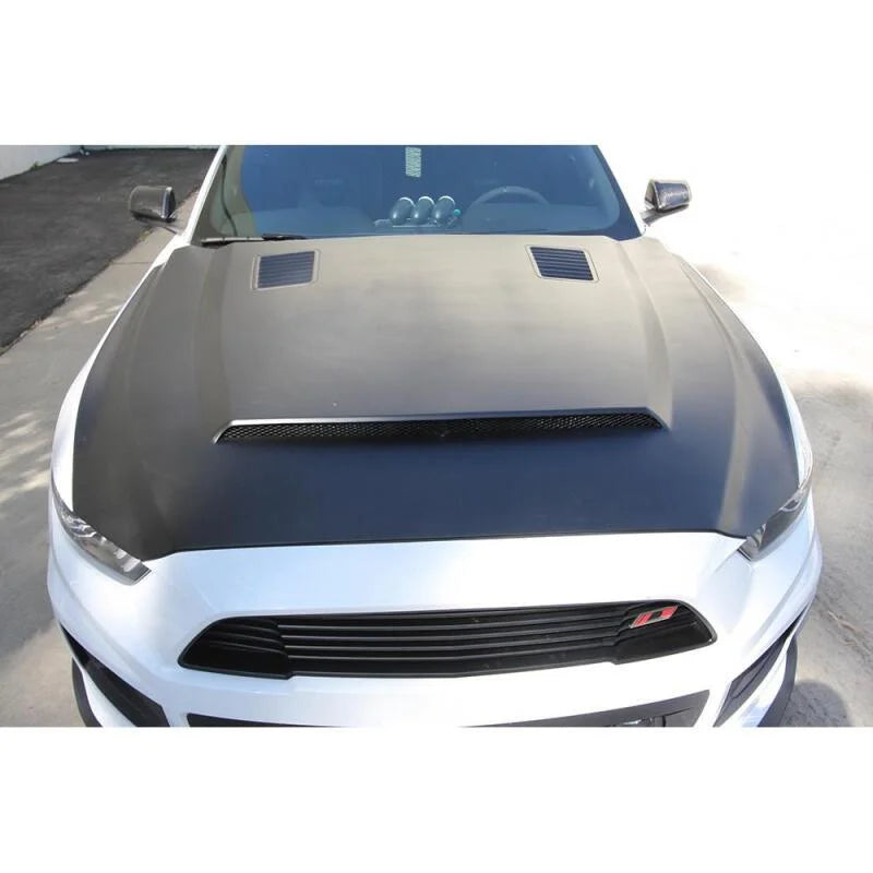 Anderson Composites 2015-2017 Ford Mustang (Excl. GT350/GT350R) Super Snake Style Hood Fiberglass - Additional View 6