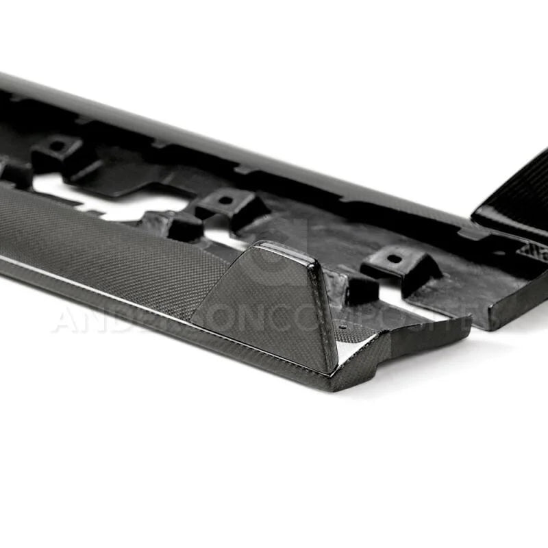 Anderson Composites 2015-2017 Ford Mustang GT350 Style Rocker Panel Splitter - Installation View