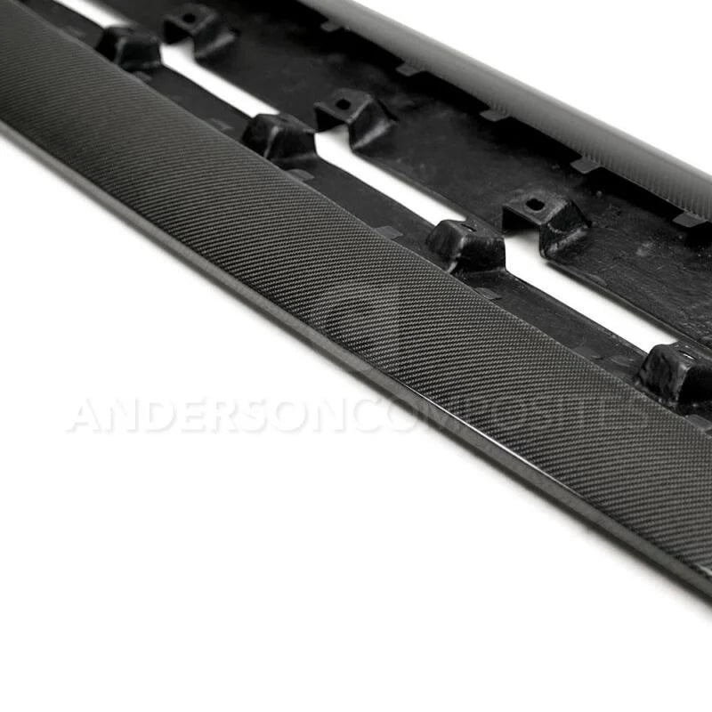 Anderson Composites 2015-2017 Ford Mustang GT350 Style Rocker Panel Splitter - Additional View 6