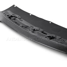 Load image into Gallery viewer, Anderson Composites 2015-2017 Ford Mustang Shelby GT350 Carbon Fiber Front Splitter (3 PC) - Installation View
