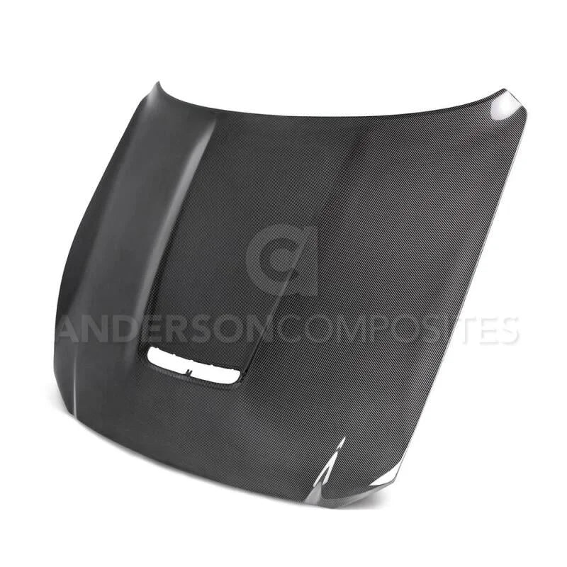 Anderson Composites 2015-2017 Ford Mustang Shelby GT350 Double Sided Carbon Fiber Hood - Main Product View