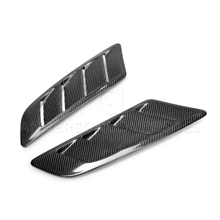Anderson Composites 2015-2017 Ford Mustang Type-AB Carbon Fiber Hood Vents - Main Product View