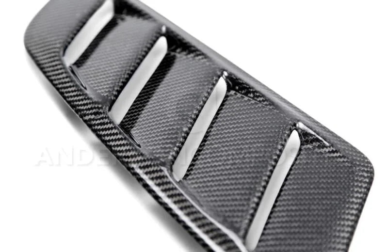 Anderson Composites 2015-2017 Ford Mustang Type-AB Carbon Fiber Hood Vents - Installation View