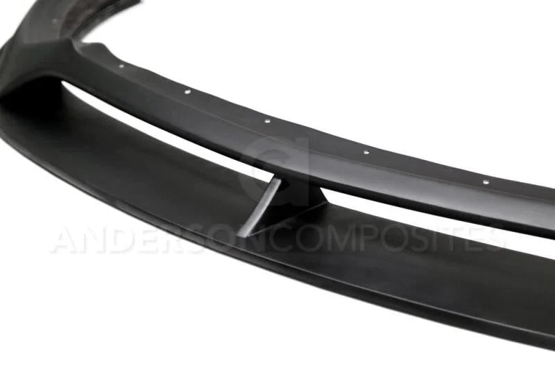 Anderson Composites 2015-2017 Ford Mustang Type-AR Style Front Chin Splitter Fiberglass - Side View