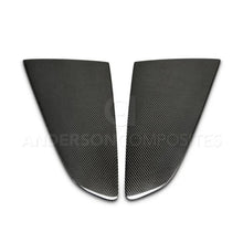 Load image into Gallery viewer, Anderson Composites 2015-2017 Ford Mustang Type -F Style Window Louvers - Flat - Installation View