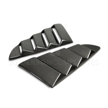 Load image into Gallery viewer, Anderson Composites 2015-2017 Ford Mustang Type-V Style Window Louvers - Vented - Main Product View