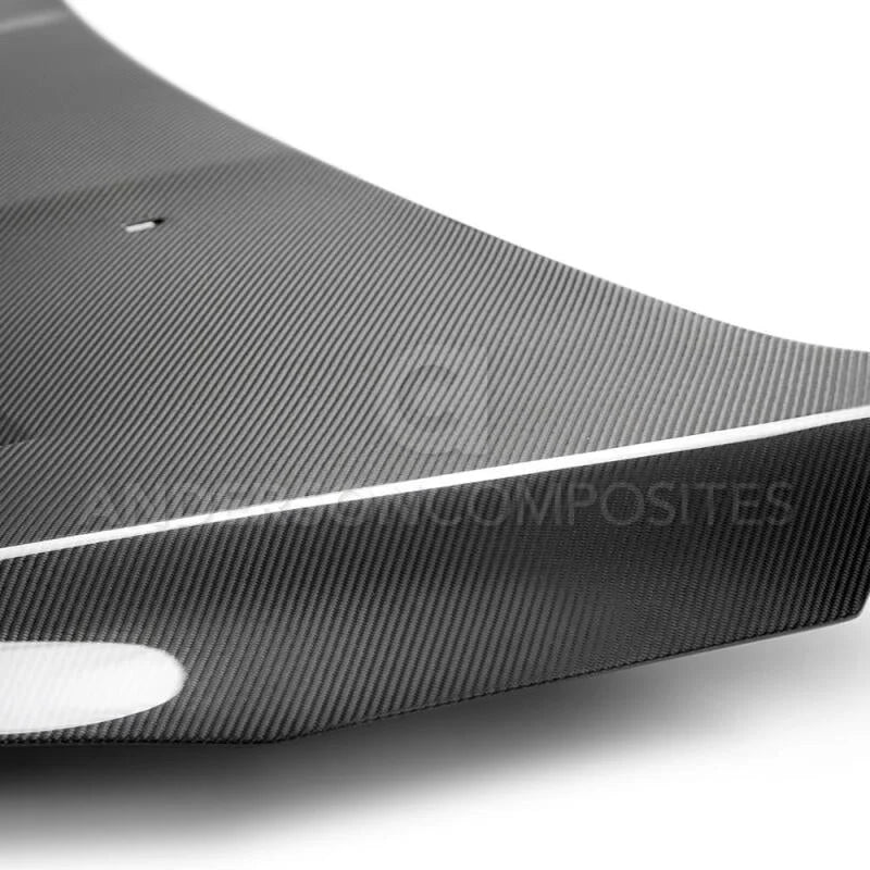 Anderson Composites 2015+ Ford Focus RS Type-SA Carbon Fiber Hood - Back View