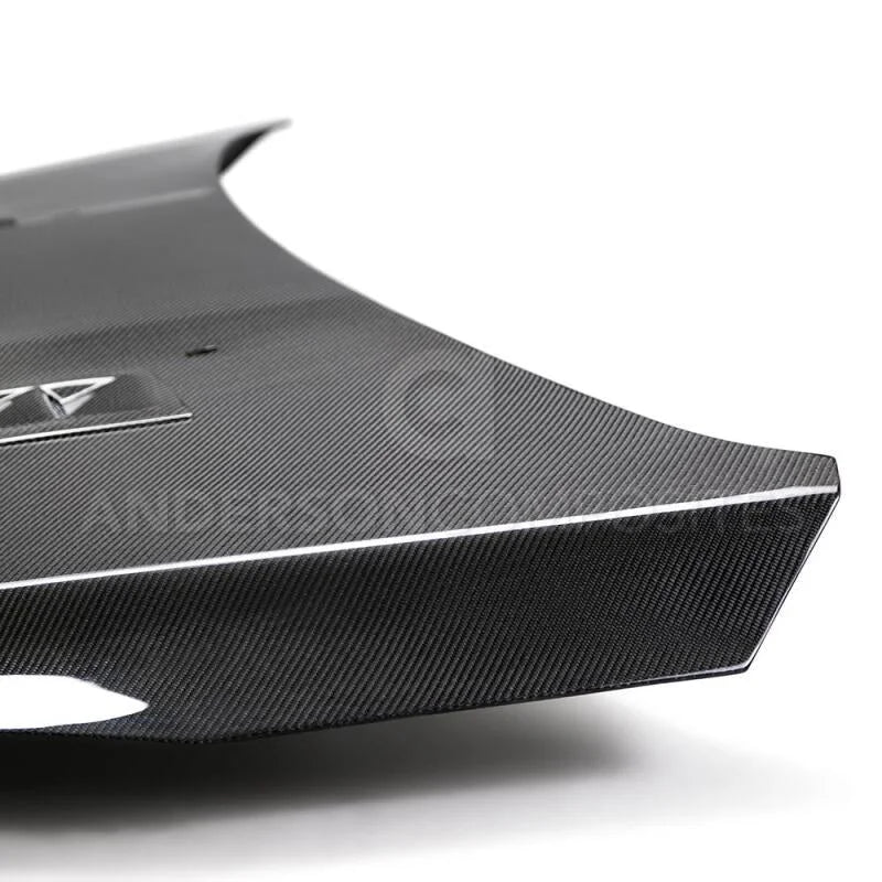 Anderson Composites 2016-2017 Ford Focus ST/RS Carbon Fiber RS Hood - Back View