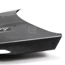 Load image into Gallery viewer, Anderson Composites 2016-2017 Ford Focus ST/RS Carbon Fiber RS Hood - Back View