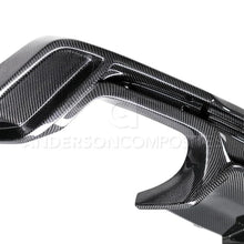 Load image into Gallery viewer, Anderson Composites 2016+ Chevy Camaro SS Type-AZ Carbon Fiber Rear Diffuser - Installation View