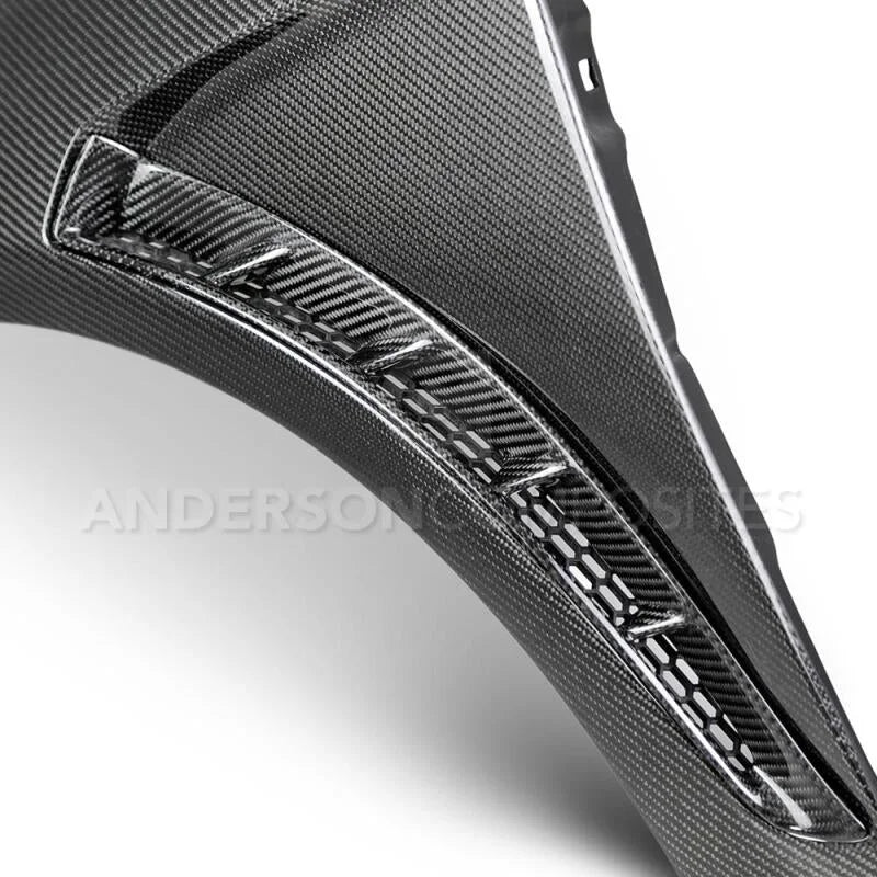 Anderson Composites 2016+ Focus Type-GR Vented Carbon Fiber Fenders .04in Wider (Pair) - Additional View 5
