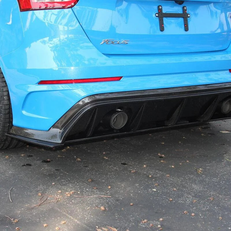 Anderson Composites 2016+ Ford Focus RS Type-R Rear Diffuser - Side View