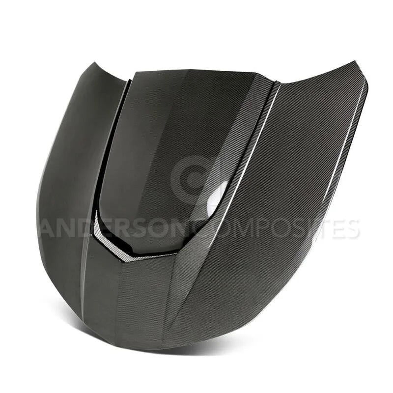 Anderson Composites 2016+ Type-AZ Camaro Double Sided Fiber Hood - Main Product View