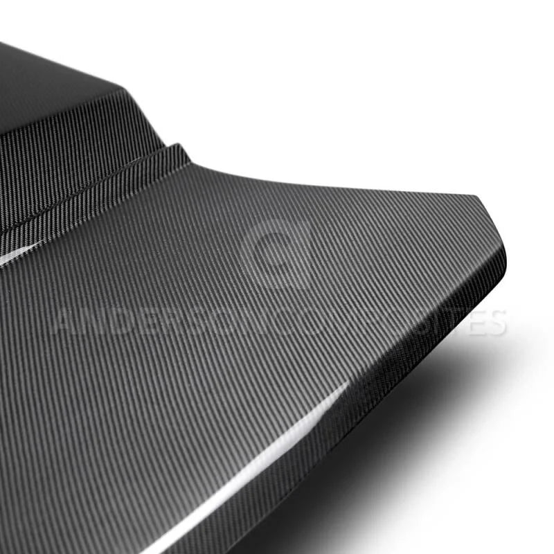 Anderson Composites 2016+ Type-AZ Camaro Double Sided Fiber Hood - Side View