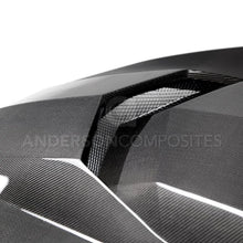 Load image into Gallery viewer, Anderson Composites 2016+ Type-AZ Camaro Double Sided Fiber Hood - Installation View