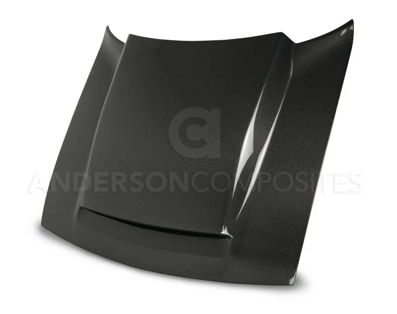 Anderson Composites 2018 Dodge Demon Cowl-Style Carbon Fiber Hood - Main Product View