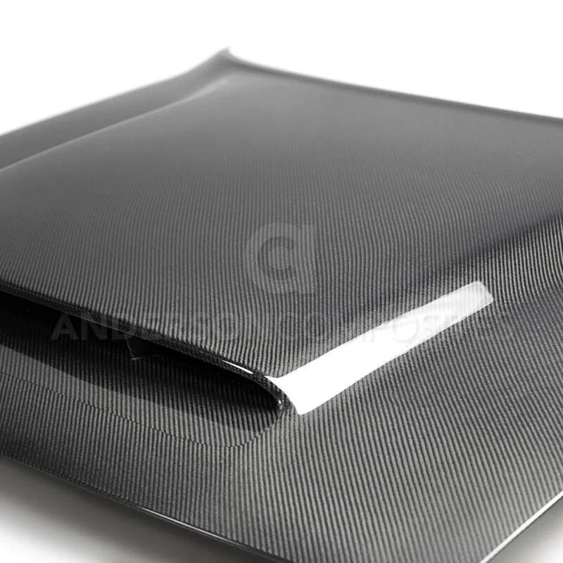 Anderson Composites 2018 Dodge Demon Type-OE Carbon Fiber Hood - Side View