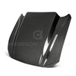 Load image into Gallery viewer, Anderson Composites 2018 Ford Mustang Double Sided Type-CJ 4in Carbon Fiber Cowl Hood - Main Product View