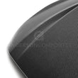 Load image into Gallery viewer, Anderson Composites 2018 Ford Mustang Double Sided Type-CJ 4in Carbon Fiber Cowl Hood - Installation View