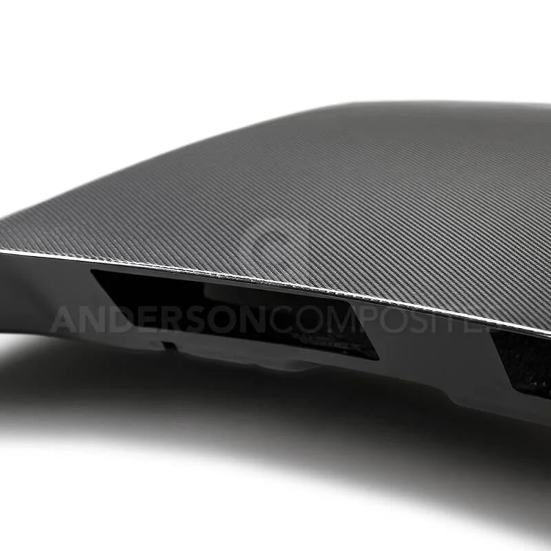 Anderson Composites 2018 Ford Mustang Double Sided Type-CJ 4in Carbon Fiber Cowl Hood - Additional View 6