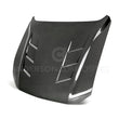 Load image into Gallery viewer, Anderson Composites 2018 Ford Mustang GT Type-SA Style Heat Extractor Double Sided Carbon Fiber Hood - Main Product View