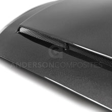 Load image into Gallery viewer, Anderson Composites 2018 Ford Mustang Super Snake Double Sided Carbon Fiber Hood - Side View