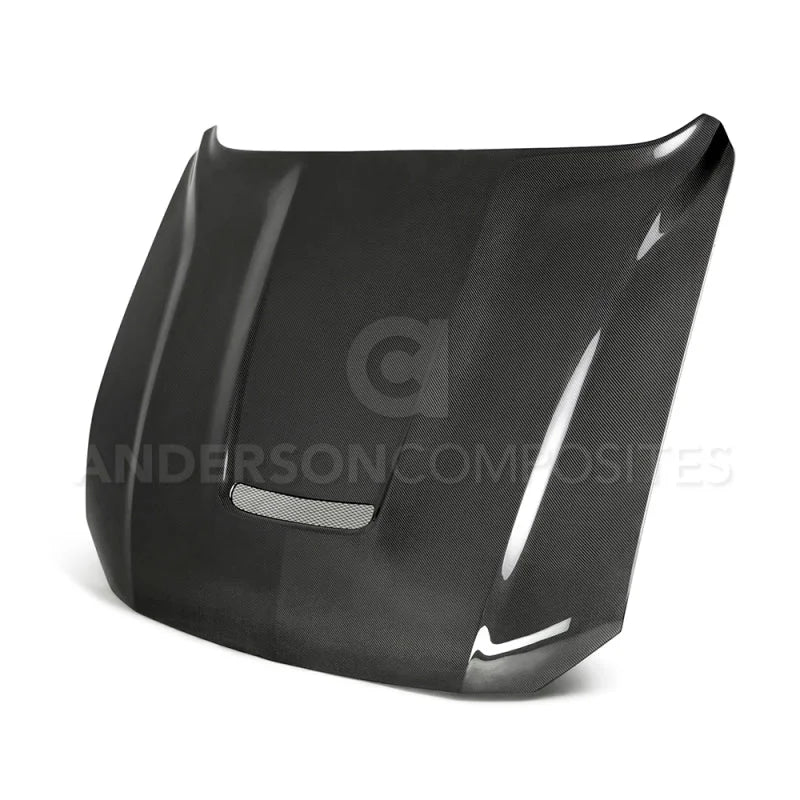 Anderson Composites 2018 Ford Mustang Type-GR Double Sided Carbon Fiber Hood - Main Product View